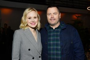 Nick Offerman and Alison Pill at an event for Devs (2020)