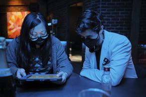 Joyce Wong and David Turko in Fakes (2022)