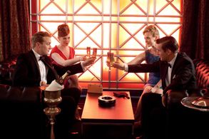 Oliver Chris, Jack Davenport, Natasha Little, and Zoe Boyle in Breathless (2013)