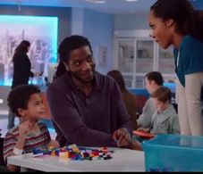 Mace Montgomery Miskel (Eric Jenkins) on the set of NBC's Chicago Med.