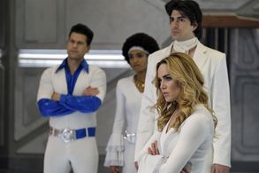 Brandon Routh, Nick Zano, Caity Lotz, and Maisie Richardson-Sellers in DC's Legends of Tomorrow (2016)