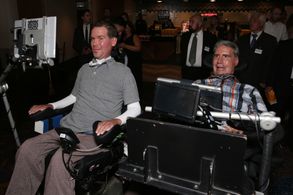 Steve Gleason at an event for Gleason (2016)
