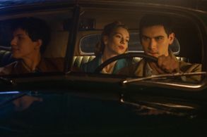 Alejandro Speitzer, Ester Expósito, and Isaac Hernández in Someone Has to Die (2020)