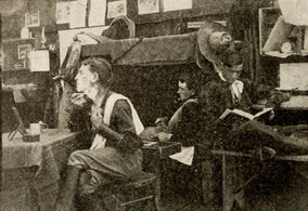 Fred Huntley, Tom Mix, and Wheeler Oakman in Chip of the Flying U (1914)