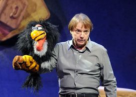 Jay and Nethernore onstage during filming.