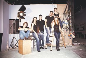 Mar Saura, Manu Fullola, Carla Nieto, Jorge Suquet, Aura Garrido, and Jaime Olías in Witches from Heaven (2011)