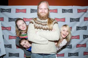 Caroline Erikson, Luise Brinkmann, Mathis Hanspach, and Maren Unterburger at an event for Beat Beat Heart (2016)