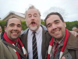 Behind the scenes of Rhys Horler, Owen Teale and Gerald Horler in Dream Horse