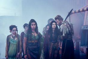 Farzana Dua Elahe, Roxy Sternberg, and Marc Rissmann in Into the Badlands (2015)