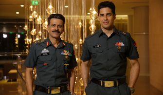 Manoj Bajpayee and Sidharth Malhotra in Aiyaary (2018)
