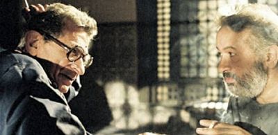 Youssef Chahine and Nour El-Sherif in Destiny (1997)