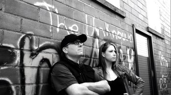 Holly Stevens and Paul Andrew Kimball in Haunted (2017)