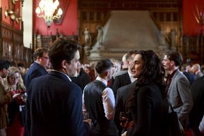 73rd Edinburgh International Film Festival 2019 Castle Reception - Kerry Browne with Khaled Spiewak.