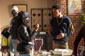 Dawn Wilkinson directing Actor Terrence Green in 