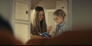 Alex Gordon and Rose Byrne in Mrs.America