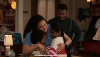 Jaxon Rose Moore and brother Auston Jon Moore as Imani and Ollie Washington on First Wives Club- with Ronreaco Lee and M