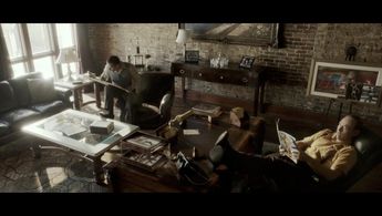 Kevin Durand and Sterling Hurst in Bigger.