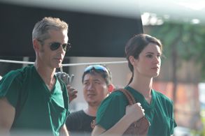 Still of C. Thomas Howell and Anora Lyn in Escape.