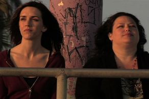 Staci Lawrence and Deidra Edwards in Disfigured (2008)