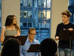 With Evan Roe (Madame Secretary) at reading of feature film 