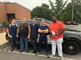 Robert J Morgalo on set with cast of The Guilty Prince of Chinatown