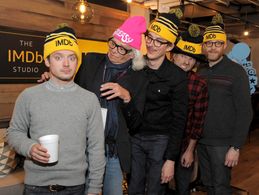 Elijah Wood, Michael St. Michaels, Daniel Noah, Jim Hosking, and Josh C. Waller at an event for The IMDb Studio at Sunda
