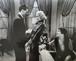 Constance Bennett, Mrs. Patrick Campbell, and Hugh Williams in Outcast Lady (1934)