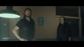 Walsh (Craig McGinlay) and Breaker (Kerry Browne) in 'Tellurian'