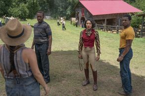 Courtney B. Vance, Jamie Neumann, Jurnee Smollett, and Jonathan Majors in Lovecraft Country (2020)