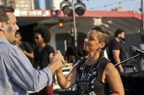 With Alicia Keys in 2015