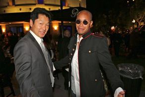 Erik Betts and Master Simon Rhee at the 2013 Taurus Awards