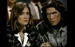 with Hilary Edson, ANOTHER WORLD, 1989