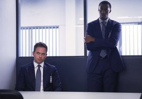 Patrick J. Adams and Jordan Johnson-Hinds in Suits (2011)