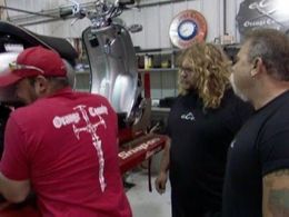 Paul Teutul Jr., Paul Teutul Sr., and Michael Teutul in American Chopper: The Series (2003)