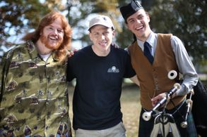 With Torry Martin and Levi Sherman at Oak Haven Farm, NC during principal photography of Princess Cut