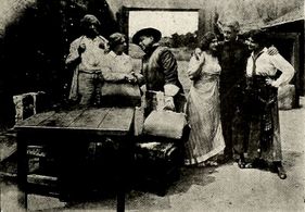 Alma Bradley, Robert Broderick, Francis Carlyle, Gail Kane, Cyril Scott, and Gertrude Shipman in Arizona (1913)