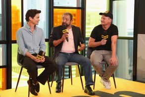 Matt Bomer, Alejandro Patiño, and John Butler at an event for Papi Chulo (2018)