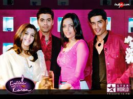 Karan Johar, Ekta Kapoor, and Manish Malhotra in Koffee with Karan (2004)