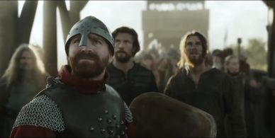 Leo Suter, Dave Rowe, and Sam Corlett in Vikings: Valhalla (2022)