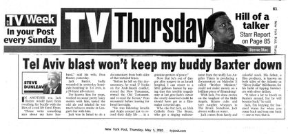 New York Post May 1, 2003