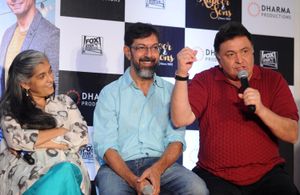 Rajat Kapoor, Rishi Kapoor, and Ratna Pathak Shah at an event for Kapoor & Sons (2016)