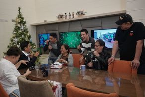 Joey de Leon, Jimmy Santos, Allan K, Vic Sotto, Paolo Ballesteros, and Jose Manalo in Eat Bulaga (1979)