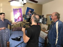 Rich Devaney directs a shot with Dp, Daniele Sarti and Ray Iannicelli