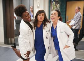 Patricia Heaton, Sabrina Jalees, and Ito Aghayere