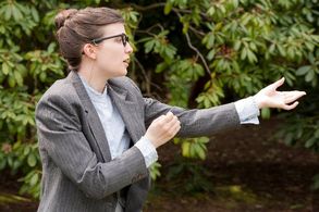 Monika Holm as Le Beau in Cornish's As You Like It.