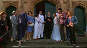 John Boxer, Glenn Butcher, Maria Venuti, Chris Franklin, Jakalene Malanovic, and Tuyen Le in Fat Pizza (2003)