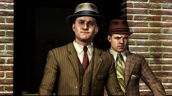 Sean McGowan and Aaron Staton in L.A. Noire (2011)