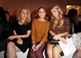 Gillian Anderson, Olivia Palermo, and Vanessa Kirby