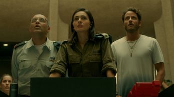 Lucy Ayoub, Michael Aloni, and Yaniv Biton in 8200 (2024)