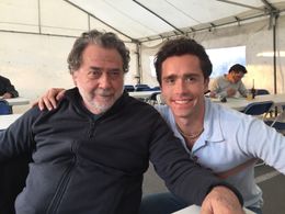 Lunch break with Director and Cinematographer, Guillermo Navarro